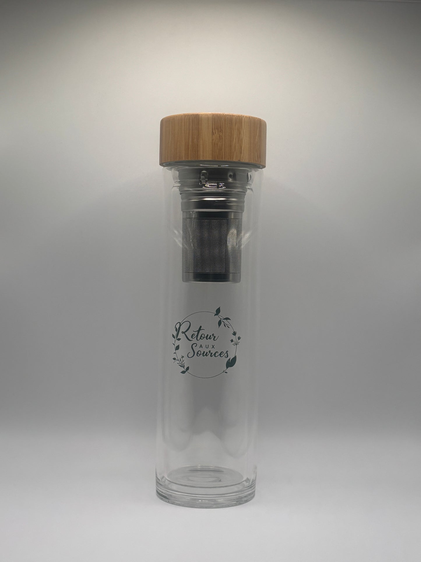 Bouteille Infuseur Premium – Verre & Bambou