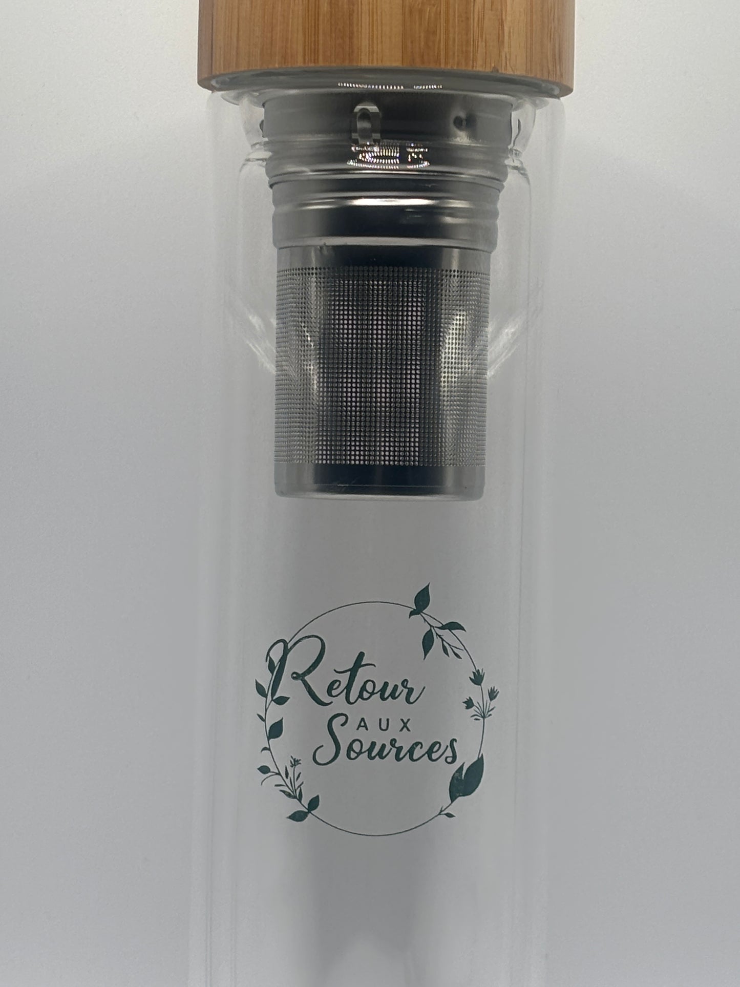 Bouteille Infuseur Premium – Verre & Bambou