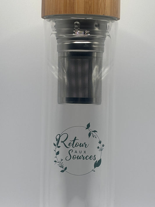 Bouteille Infuseur Premium – Verre & Bambou